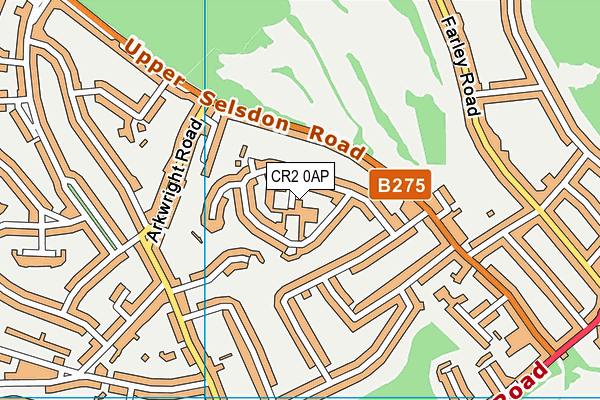 CR2 0AP map - OS VectorMap District (Ordnance Survey)