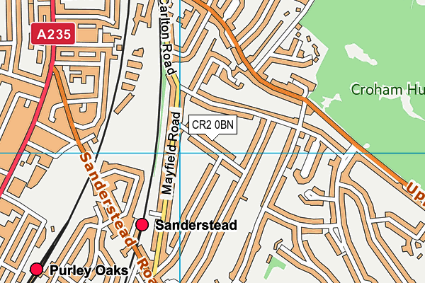 CR2 0BN map - OS VectorMap District (Ordnance Survey)