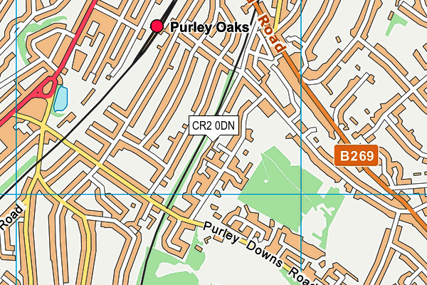 CR2 0DN map - OS VectorMap District (Ordnance Survey)