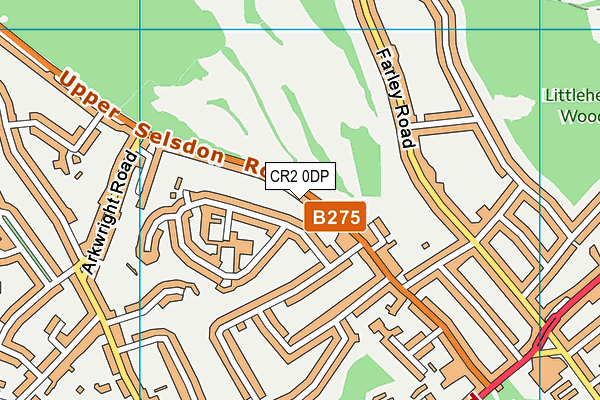 CR2 0DP map - OS VectorMap District (Ordnance Survey)