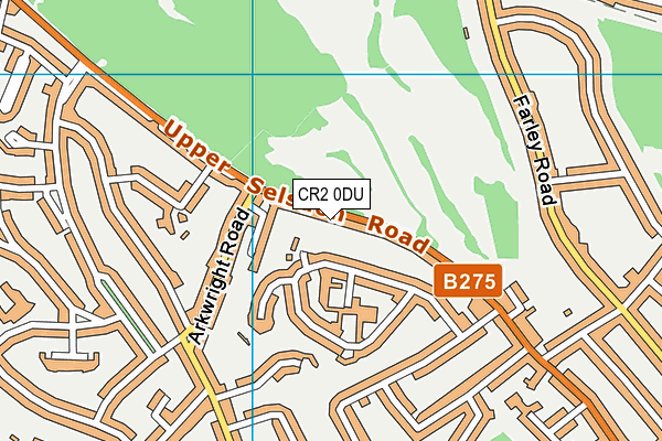 CR2 0DU map - OS VectorMap District (Ordnance Survey)