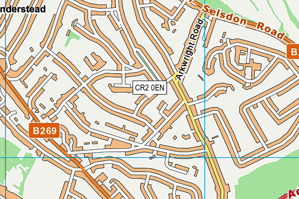 CR2 0EN map - OS VectorMap District (Ordnance Survey)