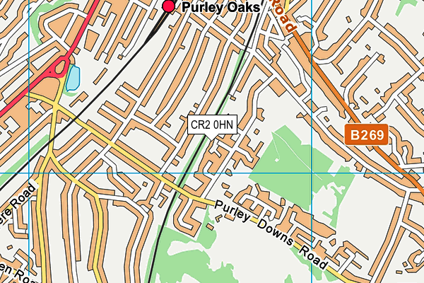 CR2 0HN map - OS VectorMap District (Ordnance Survey)