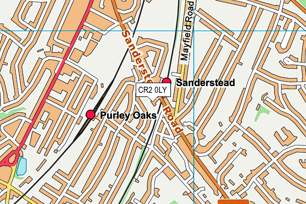 CR2 0LY map - OS VectorMap District (Ordnance Survey)