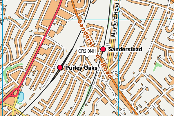 CR2 0NH map - OS VectorMap District (Ordnance Survey)