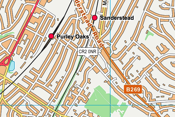 CR2 0NR map - OS VectorMap District (Ordnance Survey)