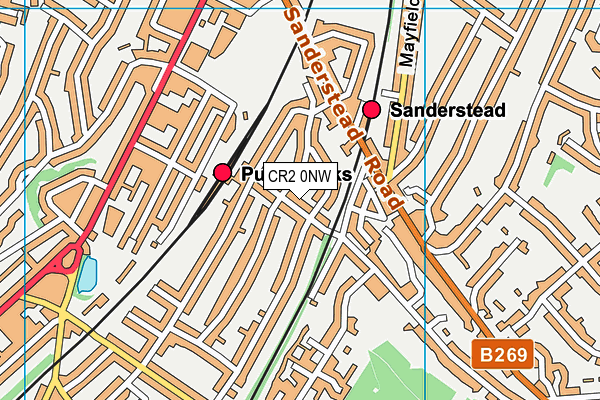 CR2 0NW map - OS VectorMap District (Ordnance Survey)