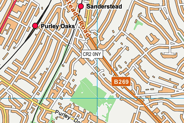 St Marys Church Hall map (CR2 0NY) - OS VectorMap District (Ordnance Survey)