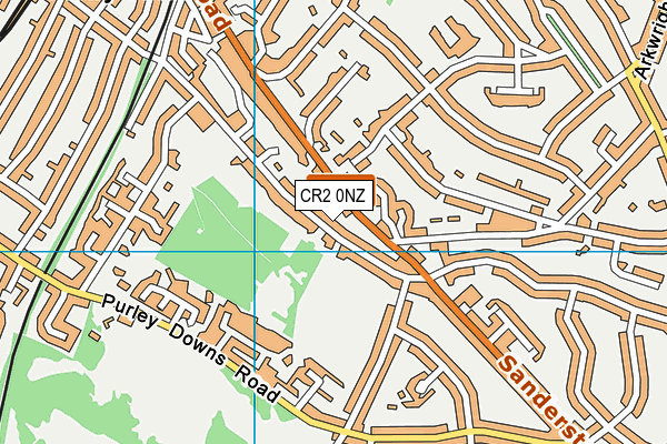 CR2 0NZ map - OS VectorMap District (Ordnance Survey)