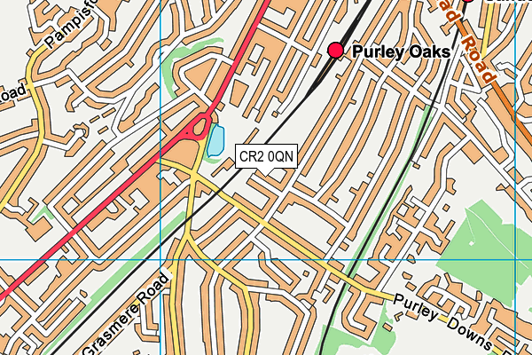 CR2 0QN map - OS VectorMap District (Ordnance Survey)