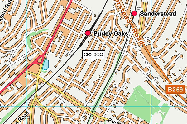 CR2 0QQ map - OS VectorMap District (Ordnance Survey)