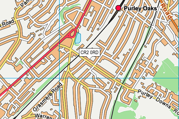 CR2 0RD map - OS VectorMap District (Ordnance Survey)