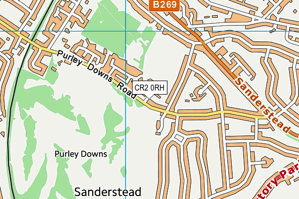 CR2 0RH map - OS VectorMap District (Ordnance Survey)