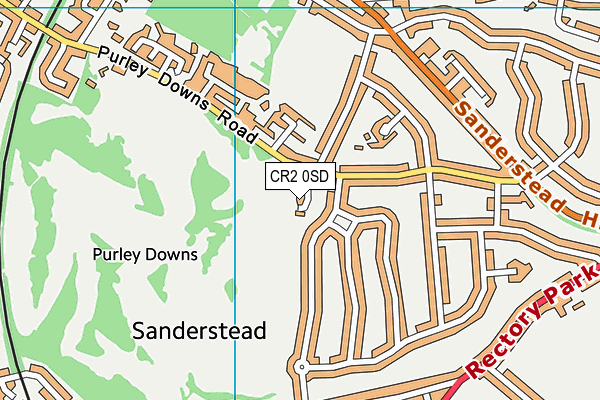 CR2 0SD map - OS VectorMap District (Ordnance Survey)