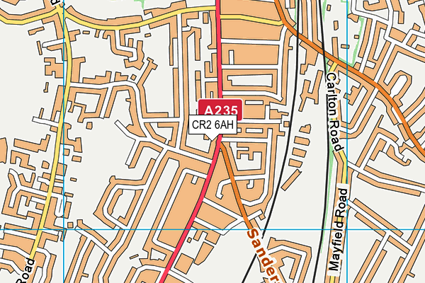 CR2 6AH map - OS VectorMap District (Ordnance Survey)