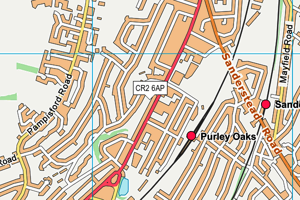 CR2 6AP map - OS VectorMap District (Ordnance Survey)