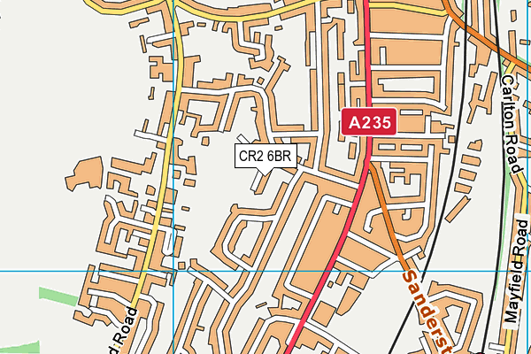 CR2 6BR map - OS VectorMap District (Ordnance Survey)