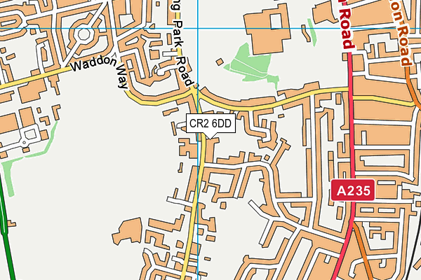 CR2 6DD map - OS VectorMap District (Ordnance Survey)