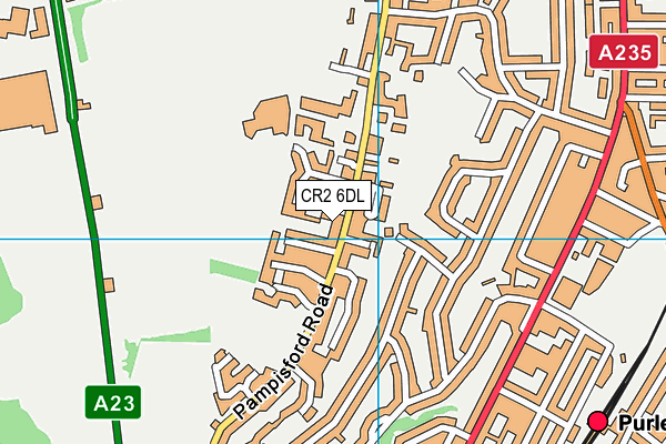 CR2 6DL map - OS VectorMap District (Ordnance Survey)