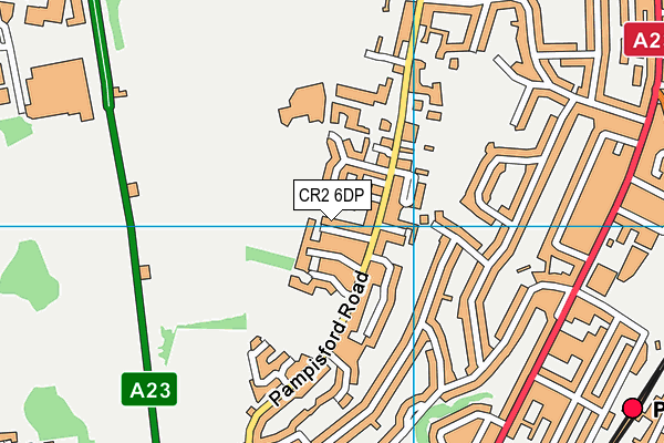 CR2 6DP map - OS VectorMap District (Ordnance Survey)