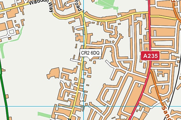 CR2 6DQ map - OS VectorMap District (Ordnance Survey)