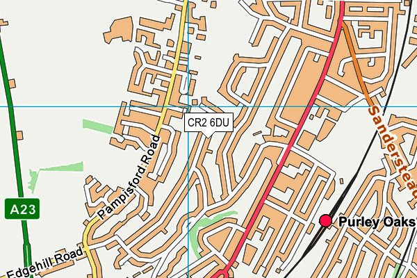 CR2 6DU map - OS VectorMap District (Ordnance Survey)