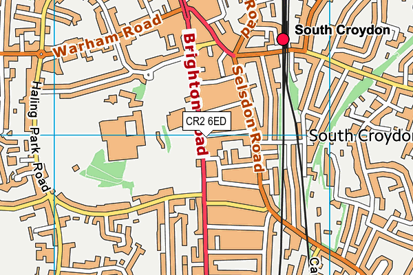 CR2 6ED map - OS VectorMap District (Ordnance Survey)