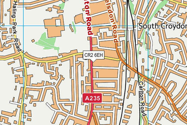 CR2 6EH map - OS VectorMap District (Ordnance Survey)