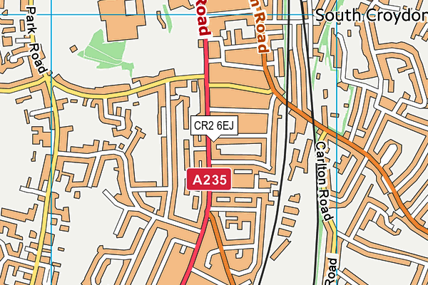 CR2 6EJ map - OS VectorMap District (Ordnance Survey)