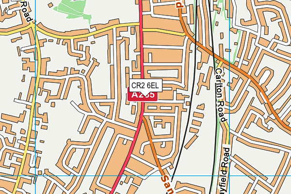 CR2 6EL map - OS VectorMap District (Ordnance Survey)