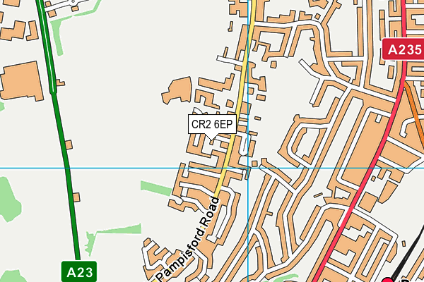 CR2 6EP map - OS VectorMap District (Ordnance Survey)