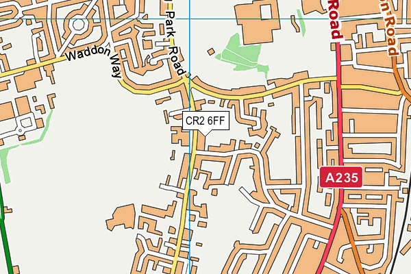 CR2 6FF map - OS VectorMap District (Ordnance Survey)