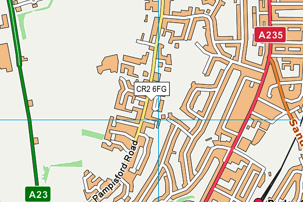 CR2 6FG map - OS VectorMap District (Ordnance Survey)