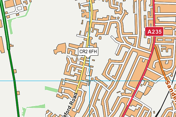 CR2 6FH map - OS VectorMap District (Ordnance Survey)