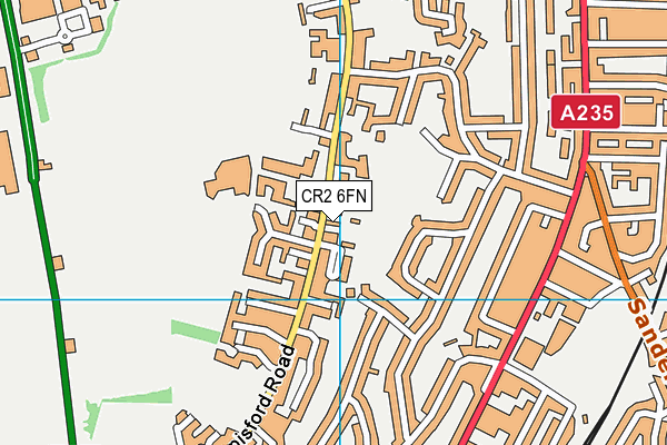 CR2 6FN map - OS VectorMap District (Ordnance Survey)