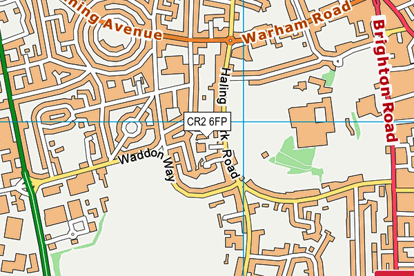 CR2 6FP map - OS VectorMap District (Ordnance Survey)