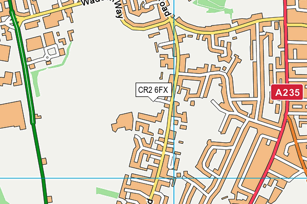 CR2 6FX map - OS VectorMap District (Ordnance Survey)