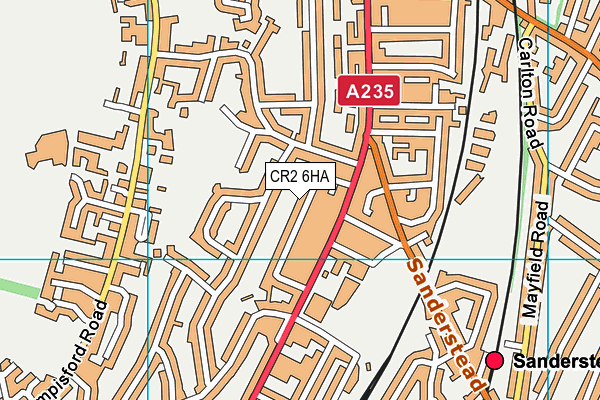 CR2 6HA map - OS VectorMap District (Ordnance Survey)