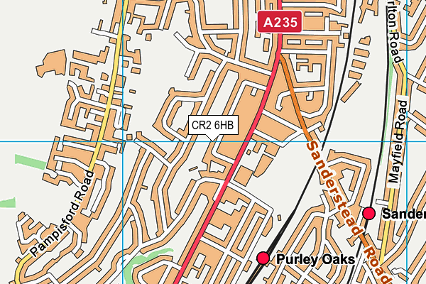 CR2 6HB map - OS VectorMap District (Ordnance Survey)