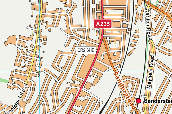 CR2 6HE map - OS VectorMap District (Ordnance Survey)