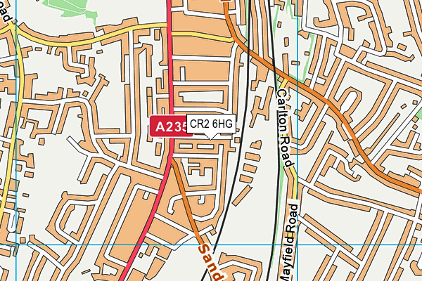 CR2 6HG map - OS VectorMap District (Ordnance Survey)