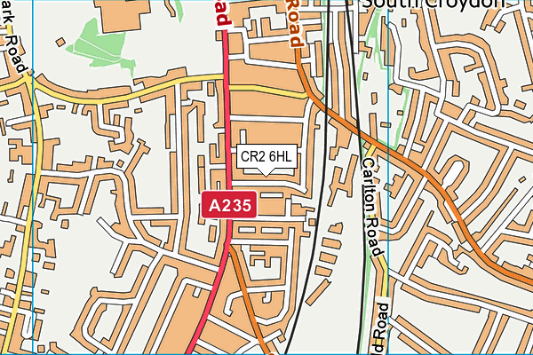 CR2 6HL map - OS VectorMap District (Ordnance Survey)