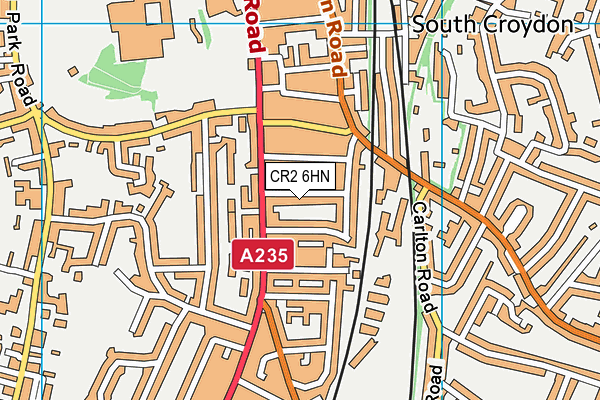 CR2 6HN map - OS VectorMap District (Ordnance Survey)