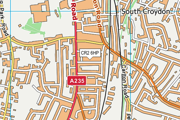 CR2 6HP map - OS VectorMap District (Ordnance Survey)