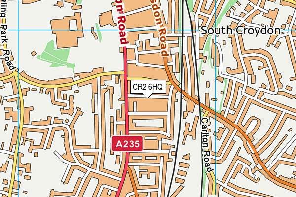 CR2 6HQ map - OS VectorMap District (Ordnance Survey)