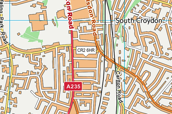 CR2 6HR map - OS VectorMap District (Ordnance Survey)