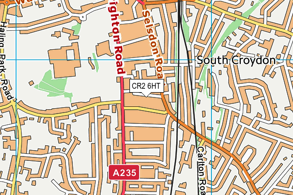 CR2 6HT map - OS VectorMap District (Ordnance Survey)