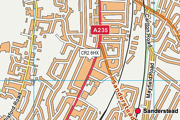 CR2 6HX map - OS VectorMap District (Ordnance Survey)