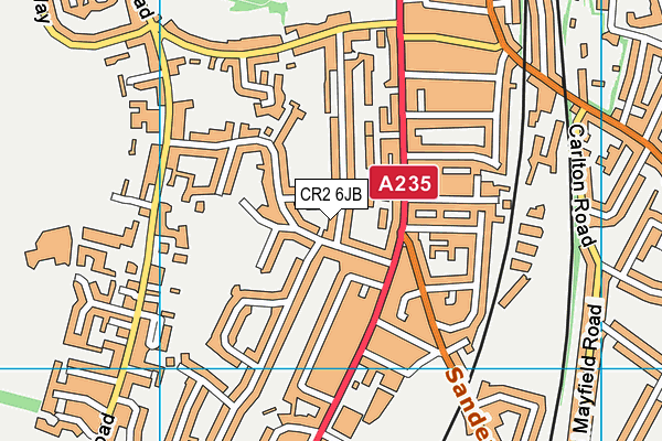 CR2 6JB map - OS VectorMap District (Ordnance Survey)