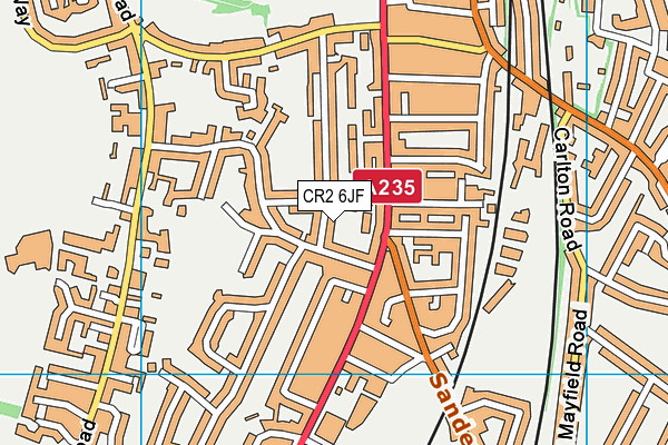 CR2 6JF map - OS VectorMap District (Ordnance Survey)